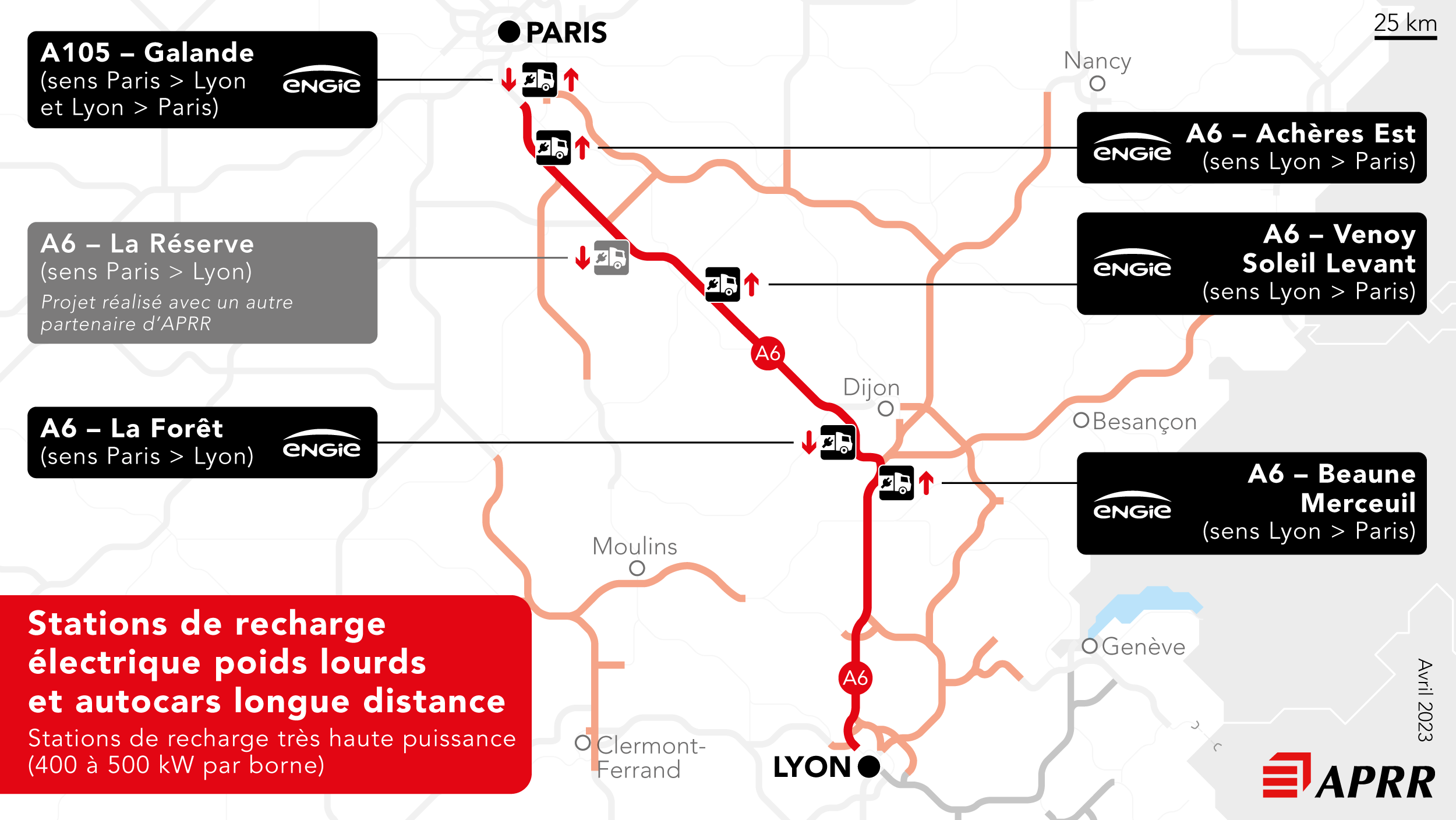 APRR network map